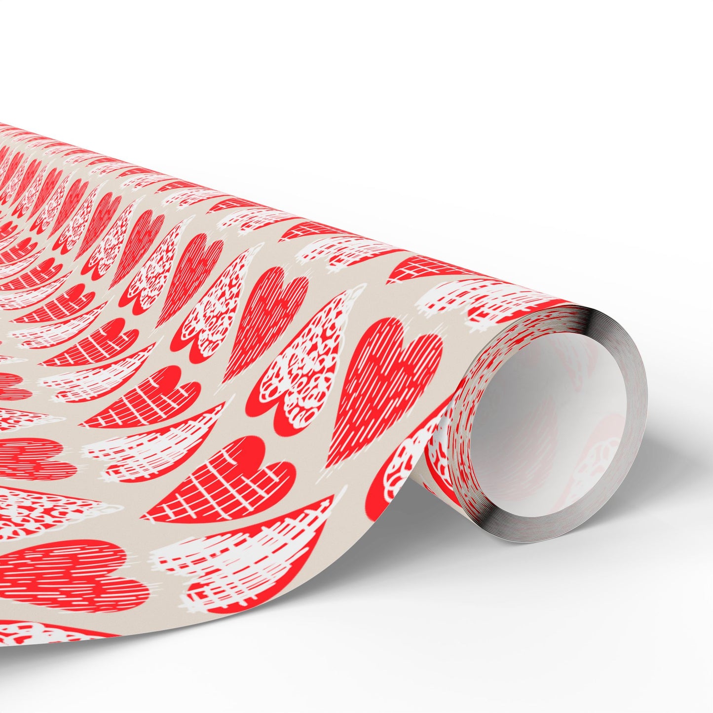 Doodle Hearts Wrapping Paper