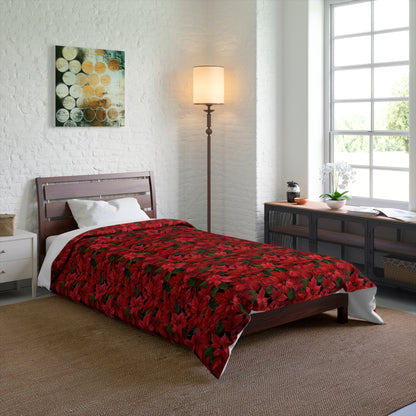 Crimson Noel Garden Comforter