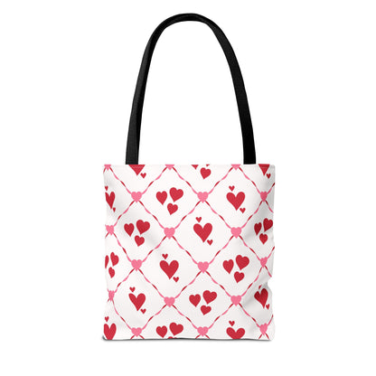 Cupid’s Lattice Canvas Tote Bag