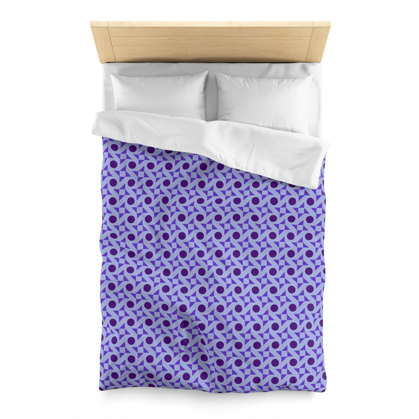 Violet Pinwheels Microfiber Duvet Cover