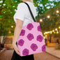 Rosy Dream Peonies Canvas Tote Bag