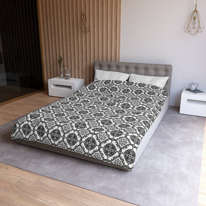 Ornamental Symmetry Microfiber Duvet Cover