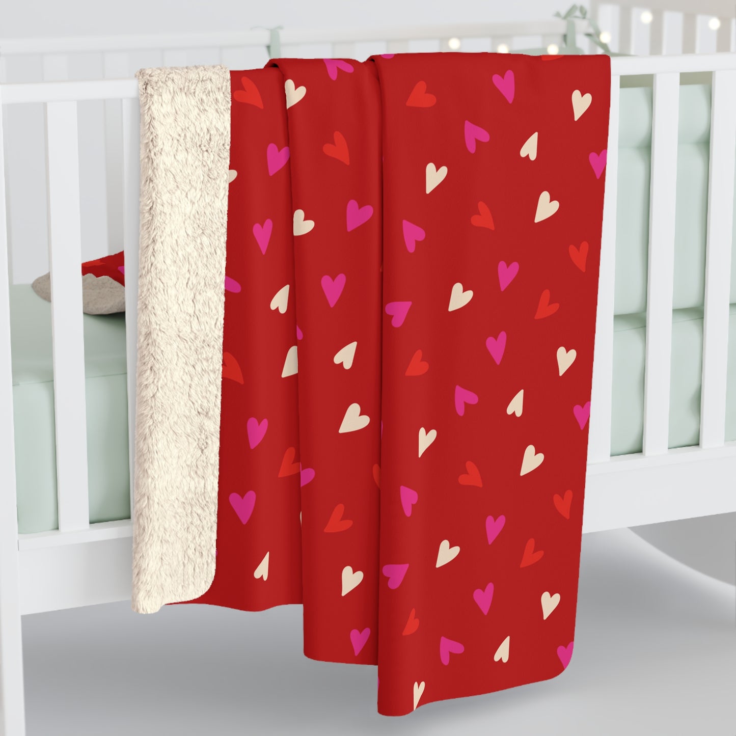 Cupid’s Confetti Fleece Blanket