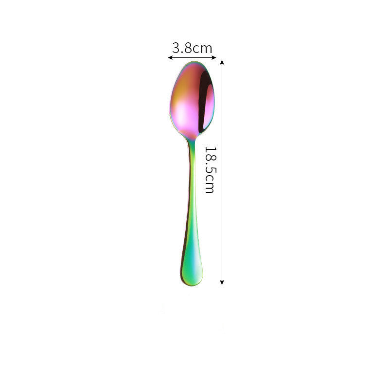 Iridescent Stainless Steel Tableware Set