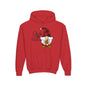 Deck the Halls Plaid Gnome Youth Hoodie