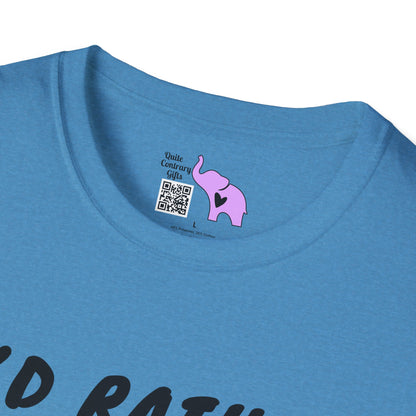 I'd Rather Be Fishing Adult T-shirt