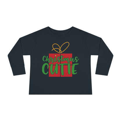 Christmas Cutie Toddler Long Sleeve Tee