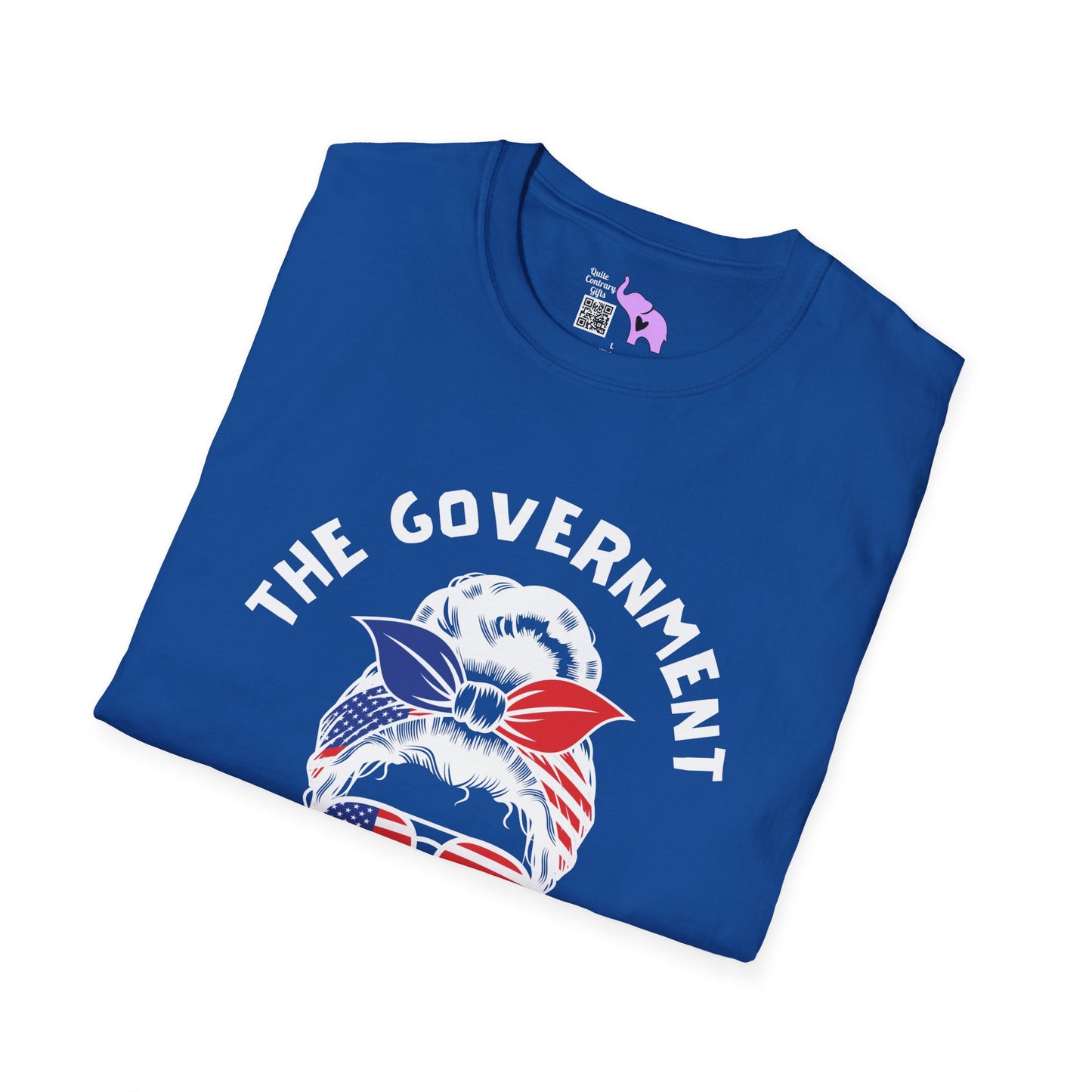 The Government is Lying To Us Female Skull/Glasses Adult T-shirt