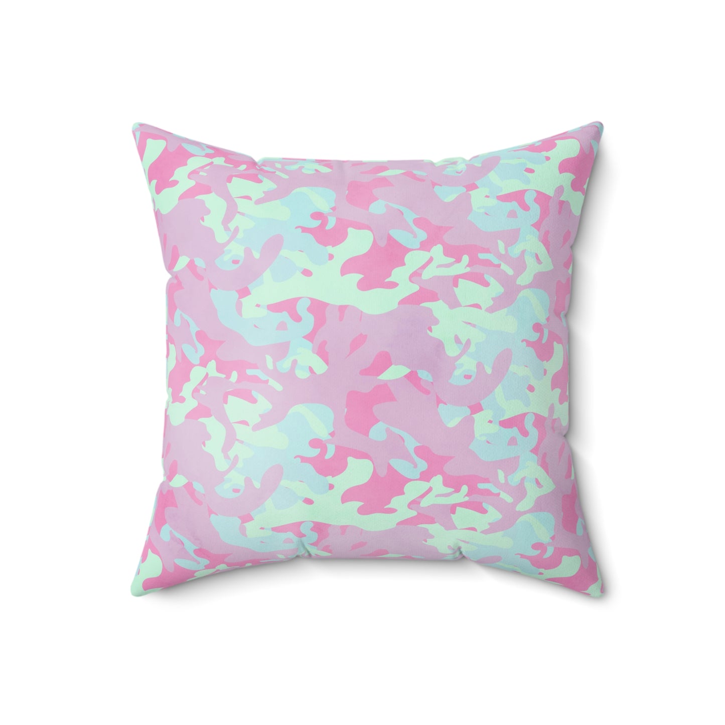 Berry Sorbet Camo Throw Pillow