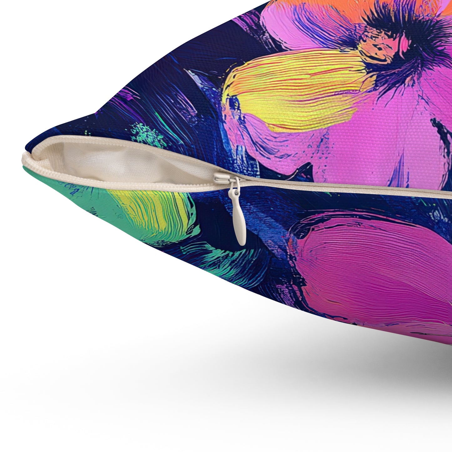 Watercolor Flowers Throw Pillow