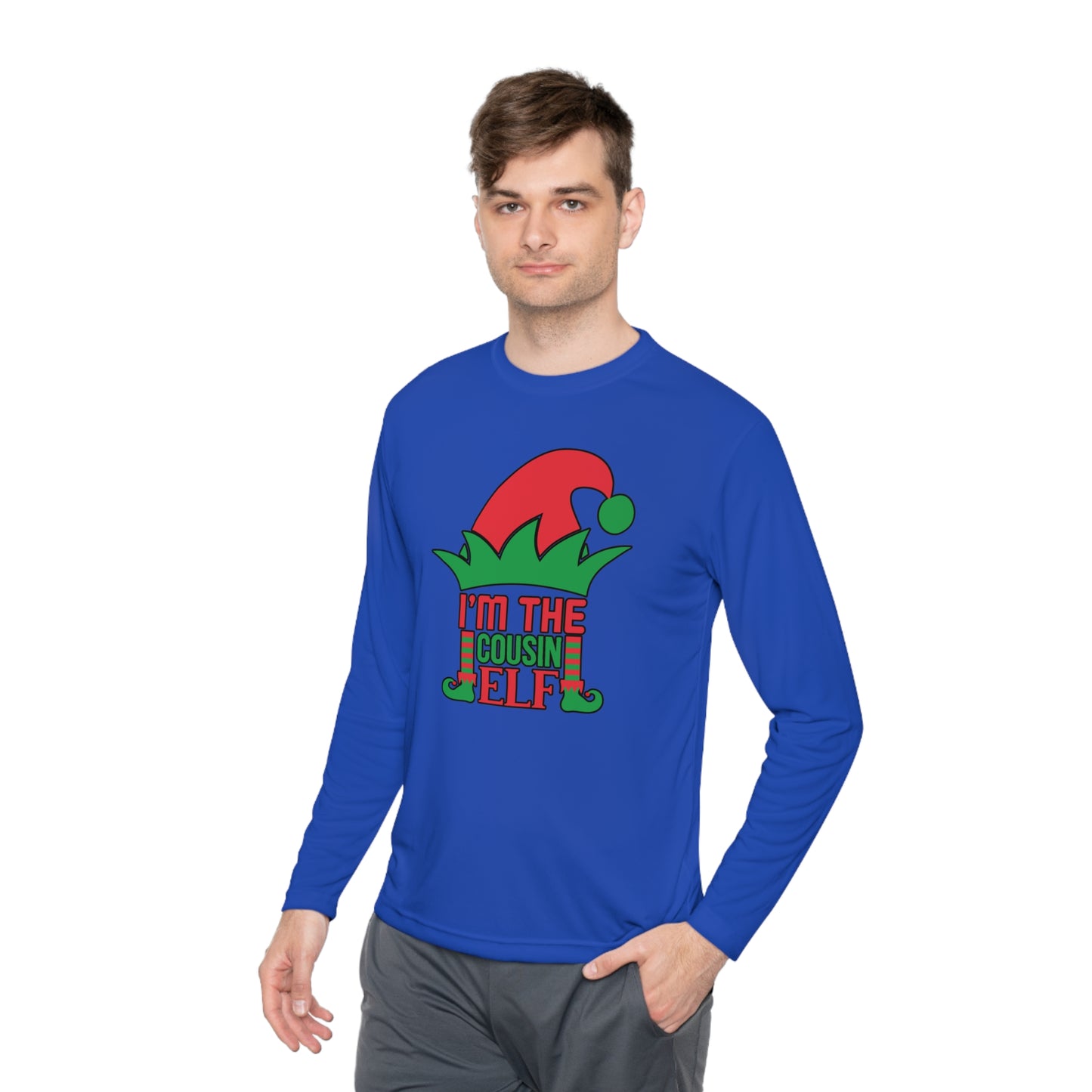 I'm The Cousin Elf Adult Long Sleeve Tee