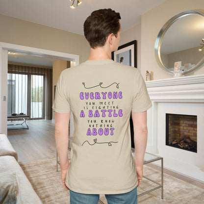 Everyone You Meet is Fighting A Battle Be Kind Adult T-Shirt