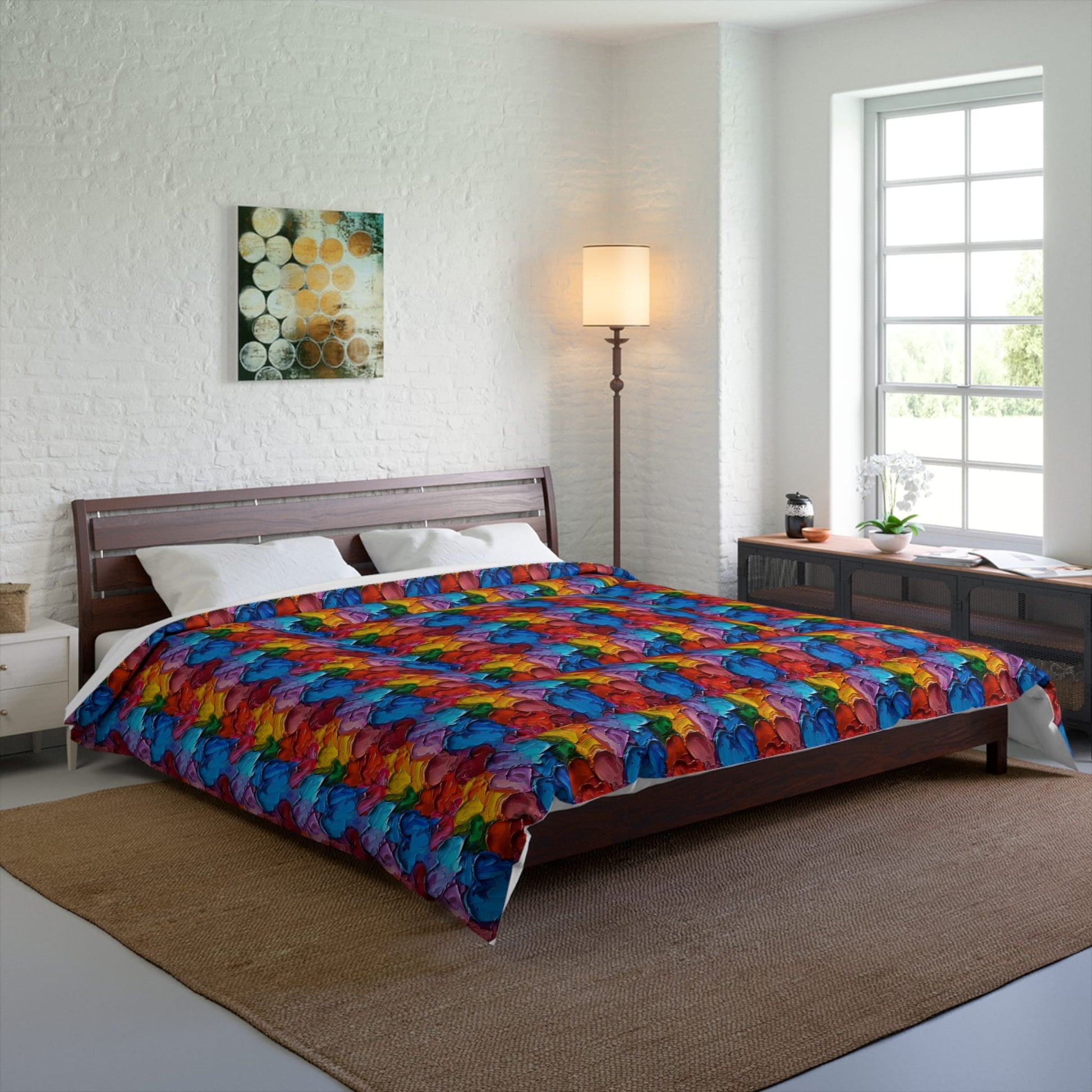 Palette Knife Hearts Comforter