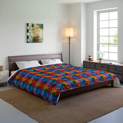 Palette Knife Hearts Comforter