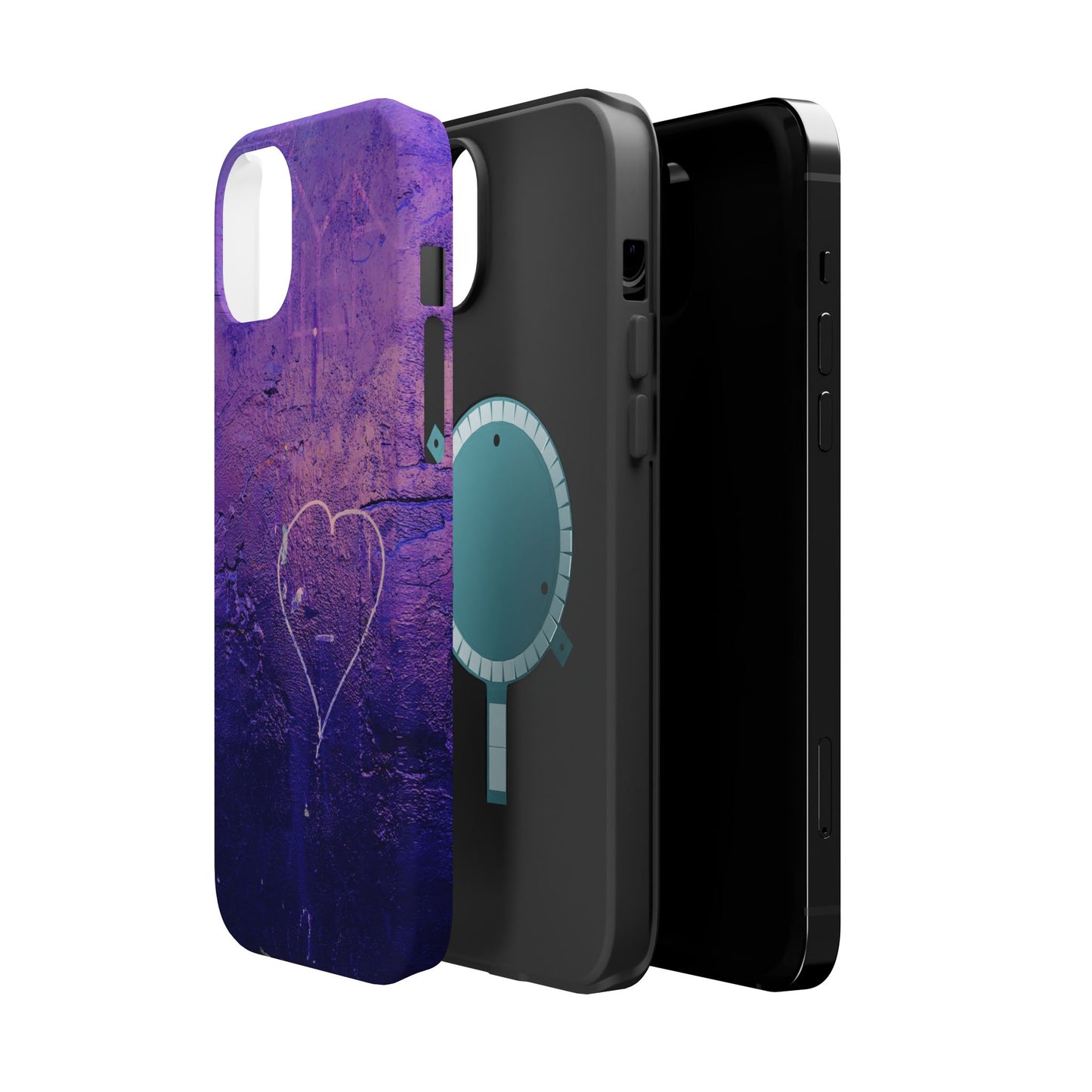 Purple Heart Wall MagSafe® Compatible Tough Case for iPhone