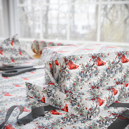 Crimson in the Snow Wrapping Paper