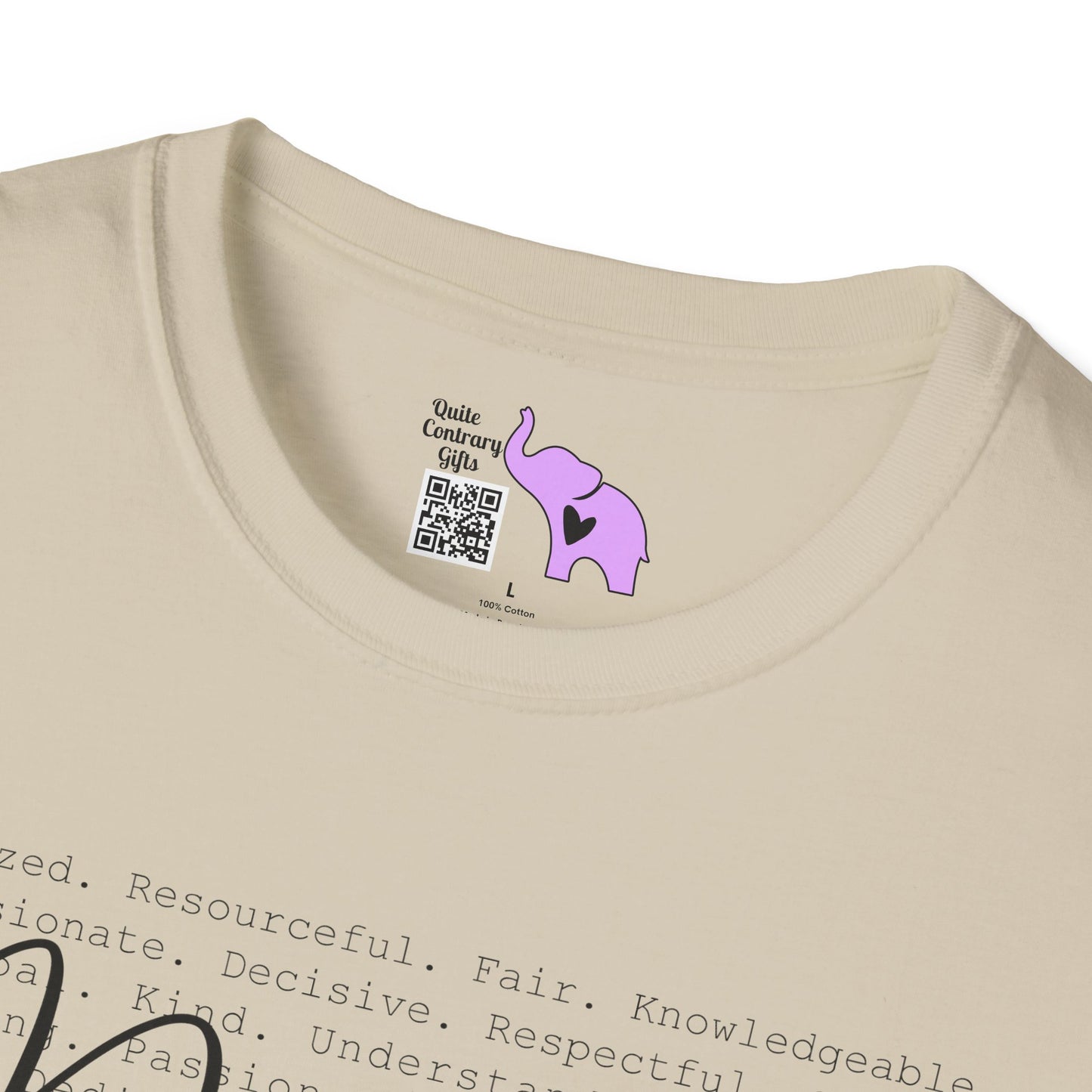 Principal (Descriptive Words) Adult T-shirt