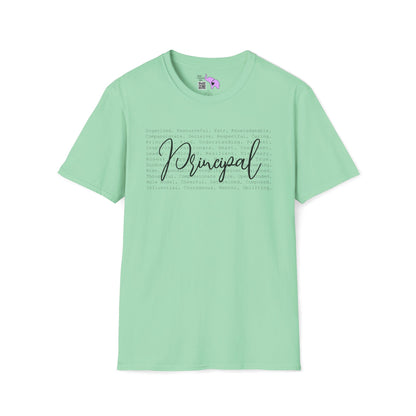Principal (Descriptive Words) Adult T-shirt