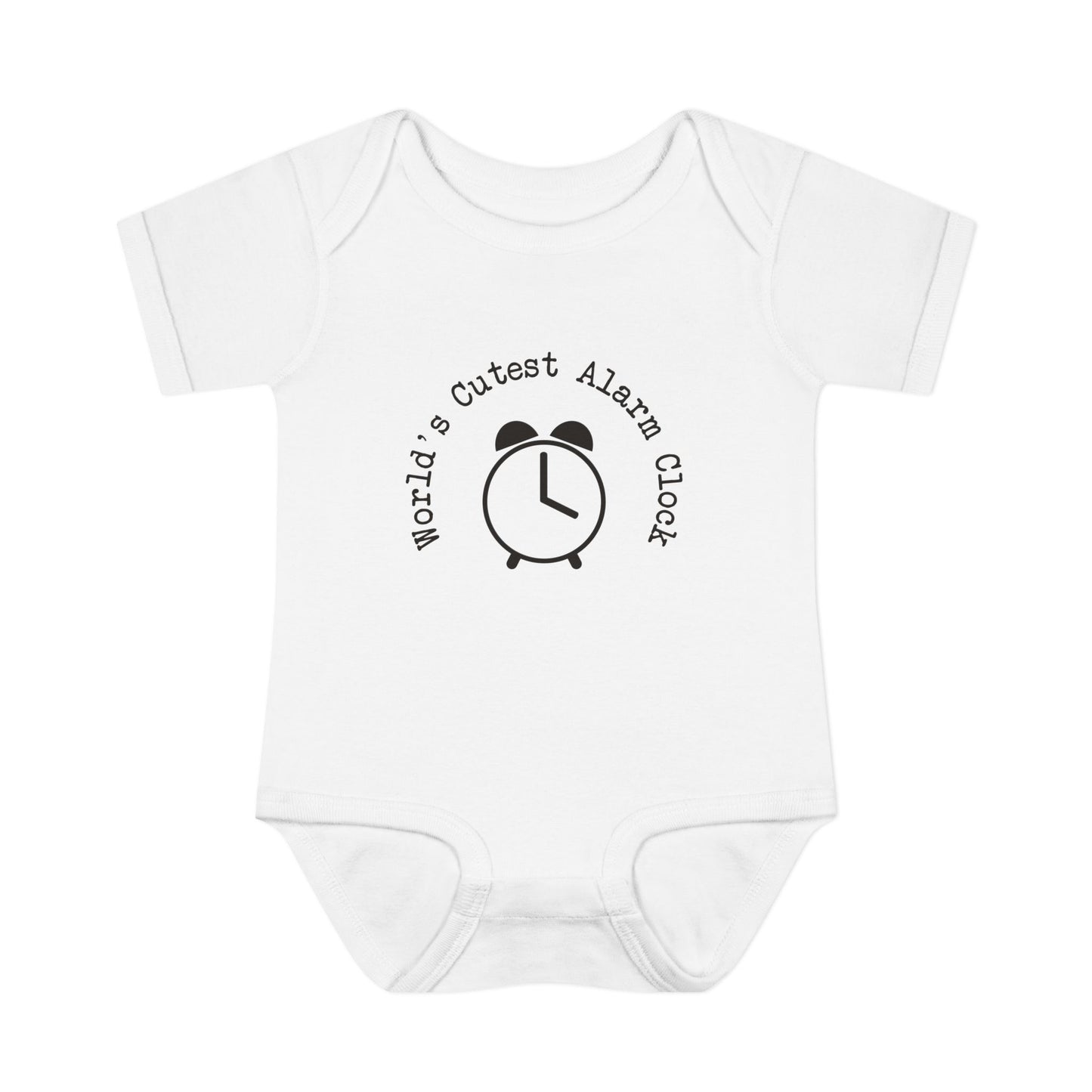 World's Cutest Alarm Clock Infant Onesie
