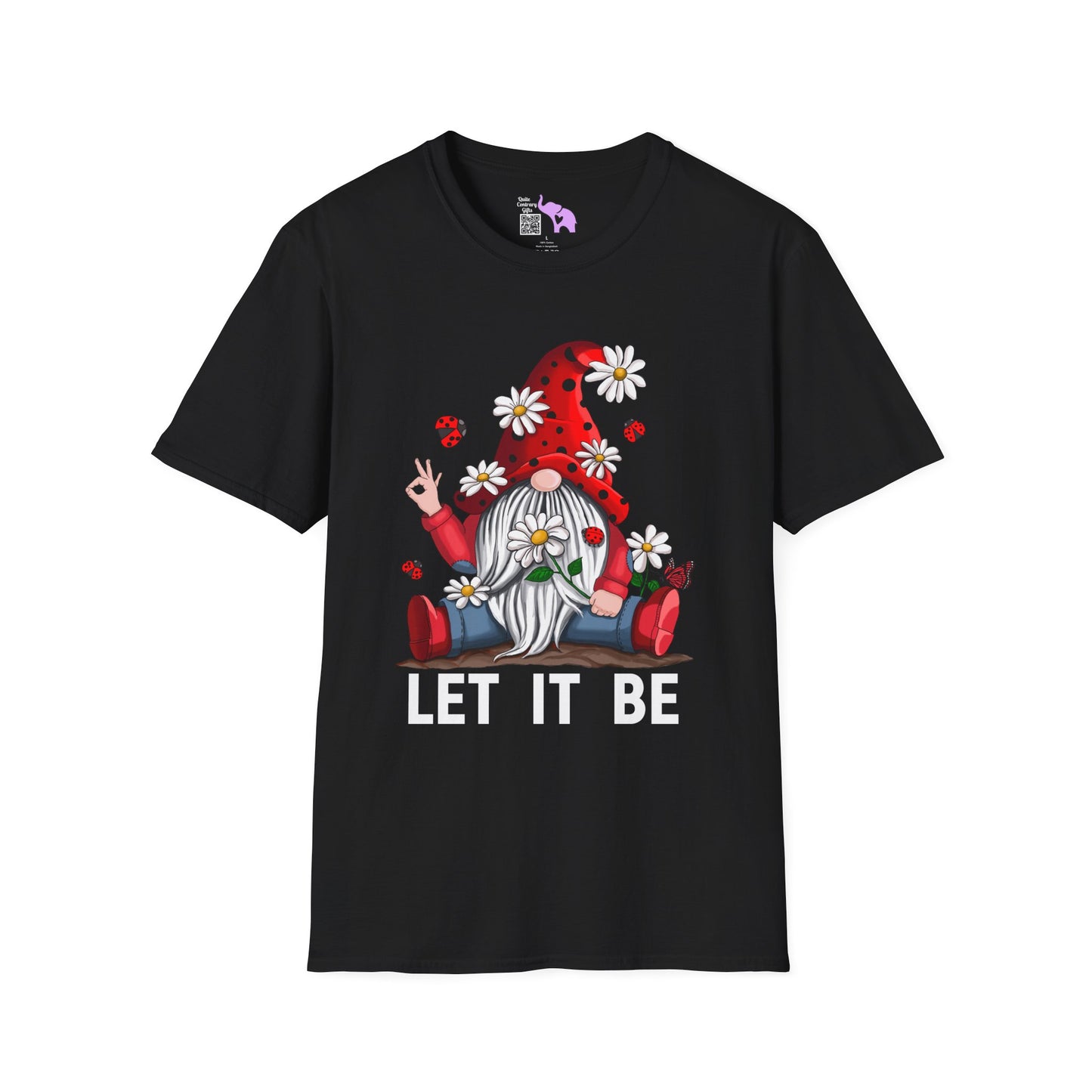 Let It Be Valentine Gnome Adult T-shirt