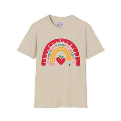 Rainbow Teacher Adult T-shirt