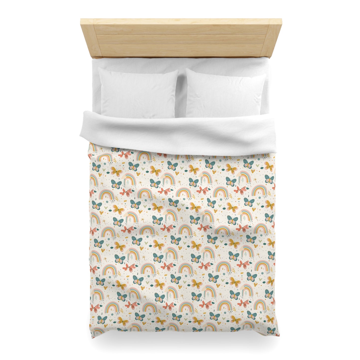 Whispering Wings & Rainbows Duvet Bedding Set