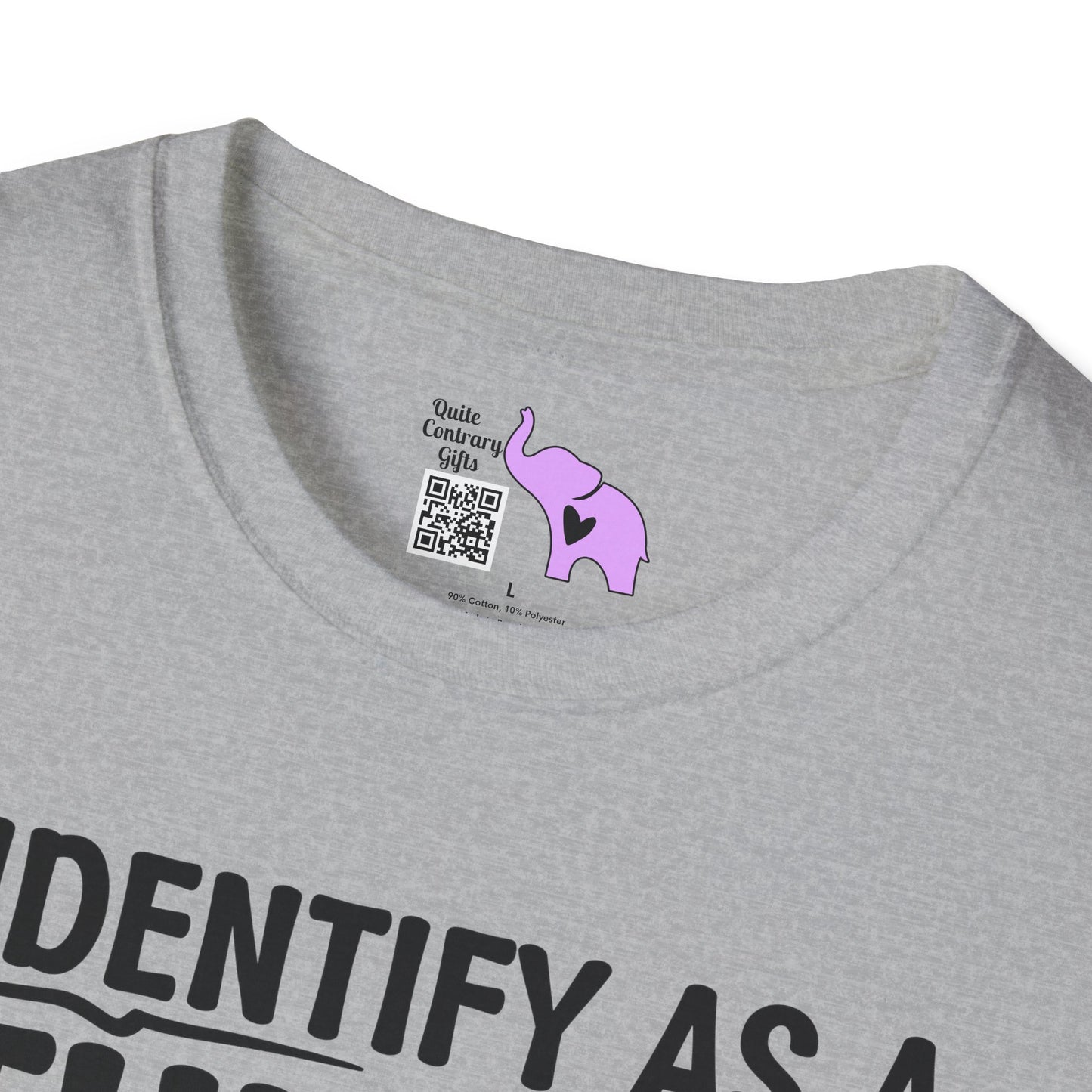 I Identify As A Threat; My Prounouns Are Try/Me Adult T-shirt