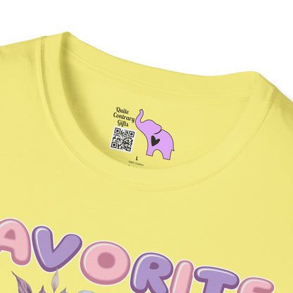 Favorite Auntie Skull Purple/Pink T-shirt