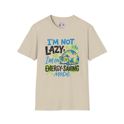 ""I'm Not Lazy, I'm On Energy Saving Mode (Cat) Adult T-shirt