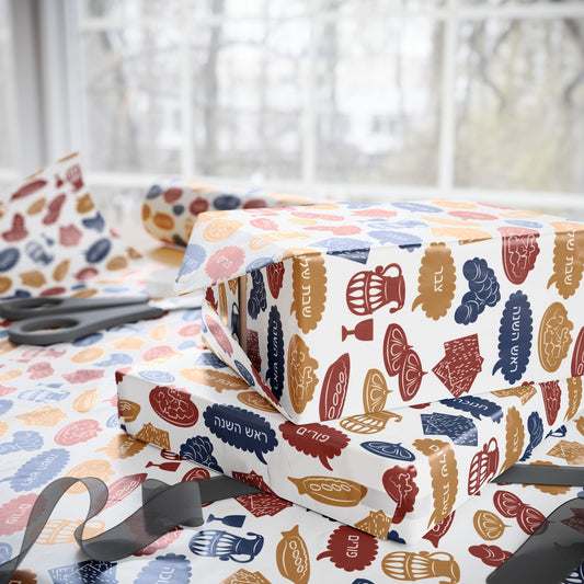 Sacred Traditions Hanukkah Wrapping Paper
