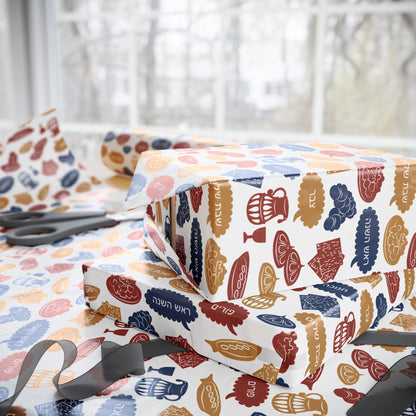 Sacred Traditions Hanukkah Wrapping Paper