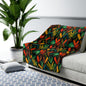 Kujichagulia Waves Sherpa Fleece Blanket