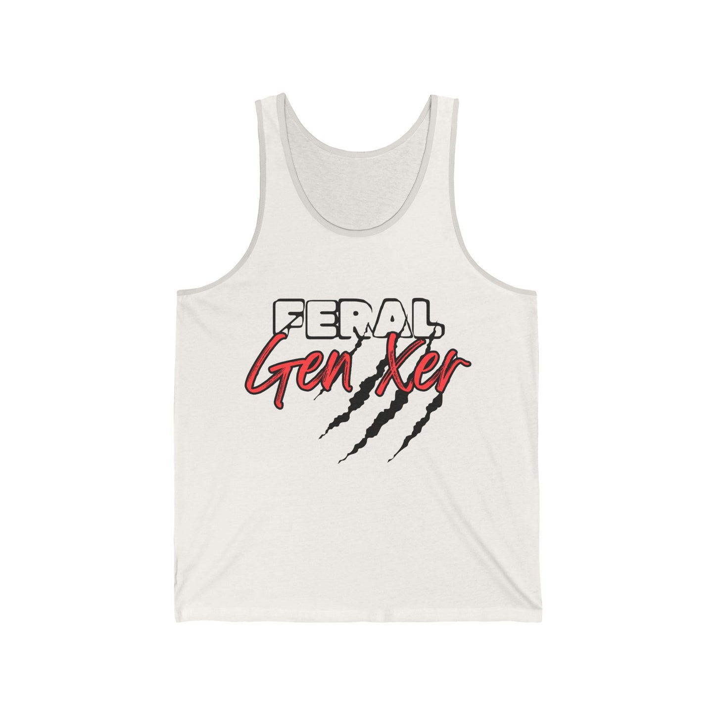 Feral GenXer w/Claws Adult Unisex Tank