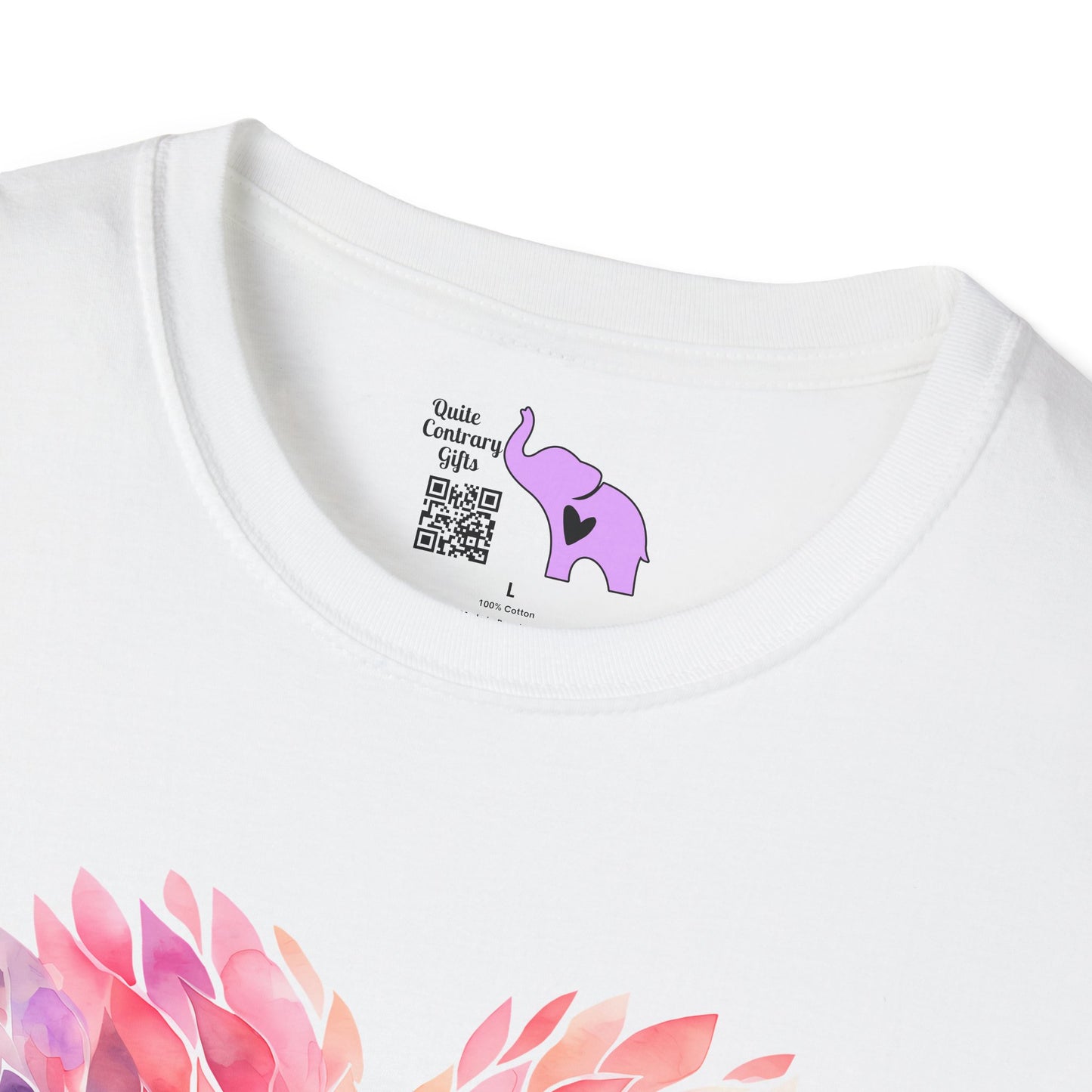 Feathery Heart Adult T-shirt
