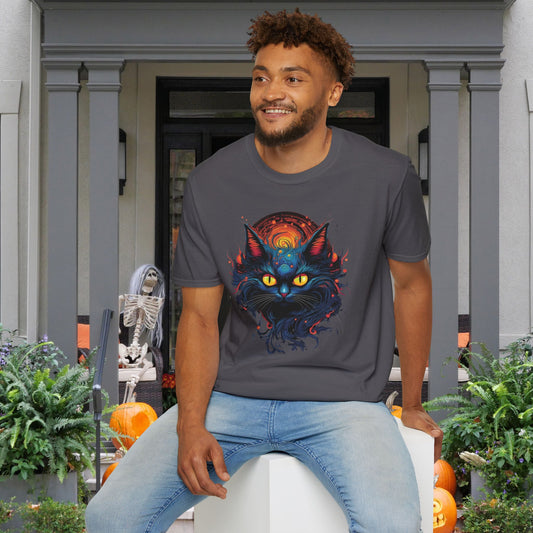Creepy Black Cats 12 Adult T-shirt