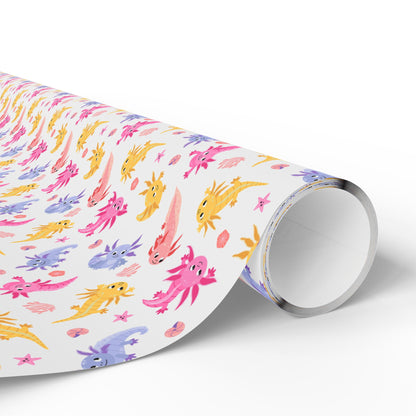 Axolotl Whimsy Wrapping Paper
