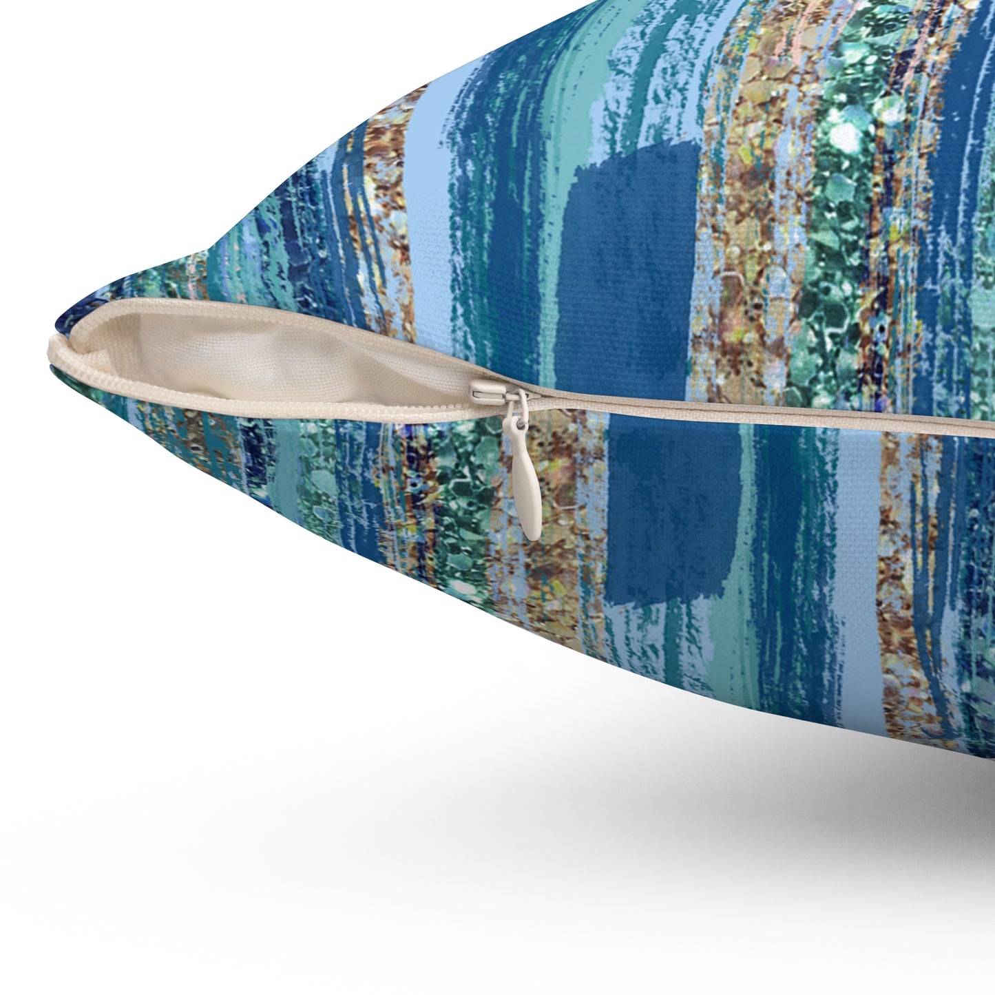 Ocean Drizzle Throw Pillow