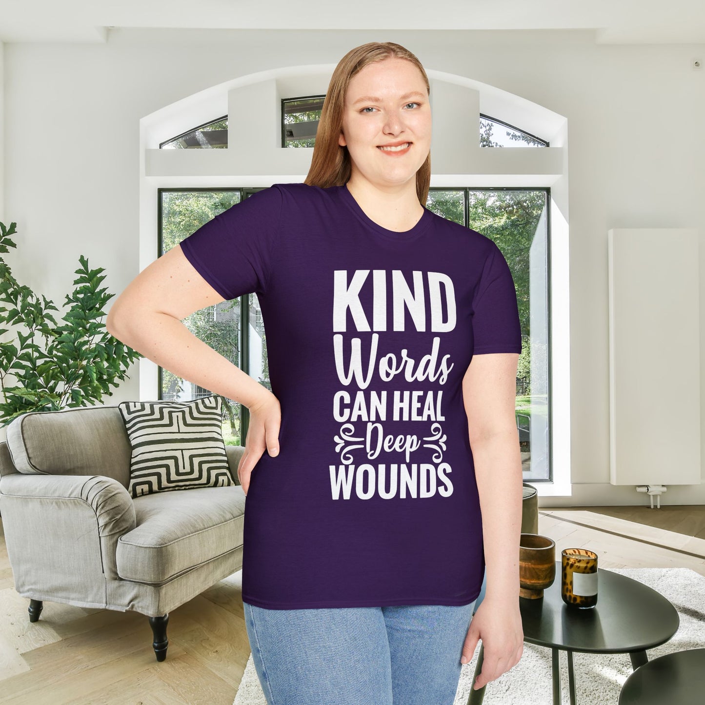 Kind Words Can Heal Deep Wounds Adult T-shirt