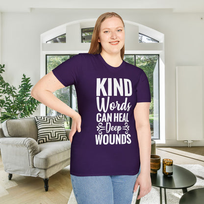 Kind Words Can Heal Deep Wounds Adult T-shirt