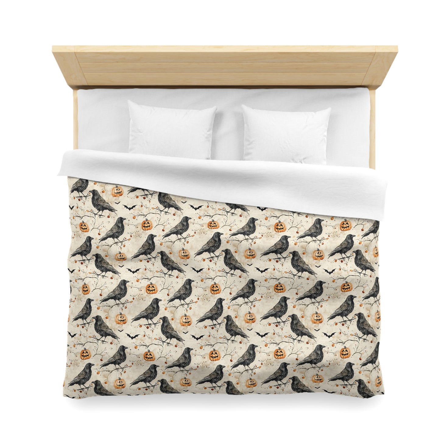 Crow & Gourd Microfiber Duvet Cover