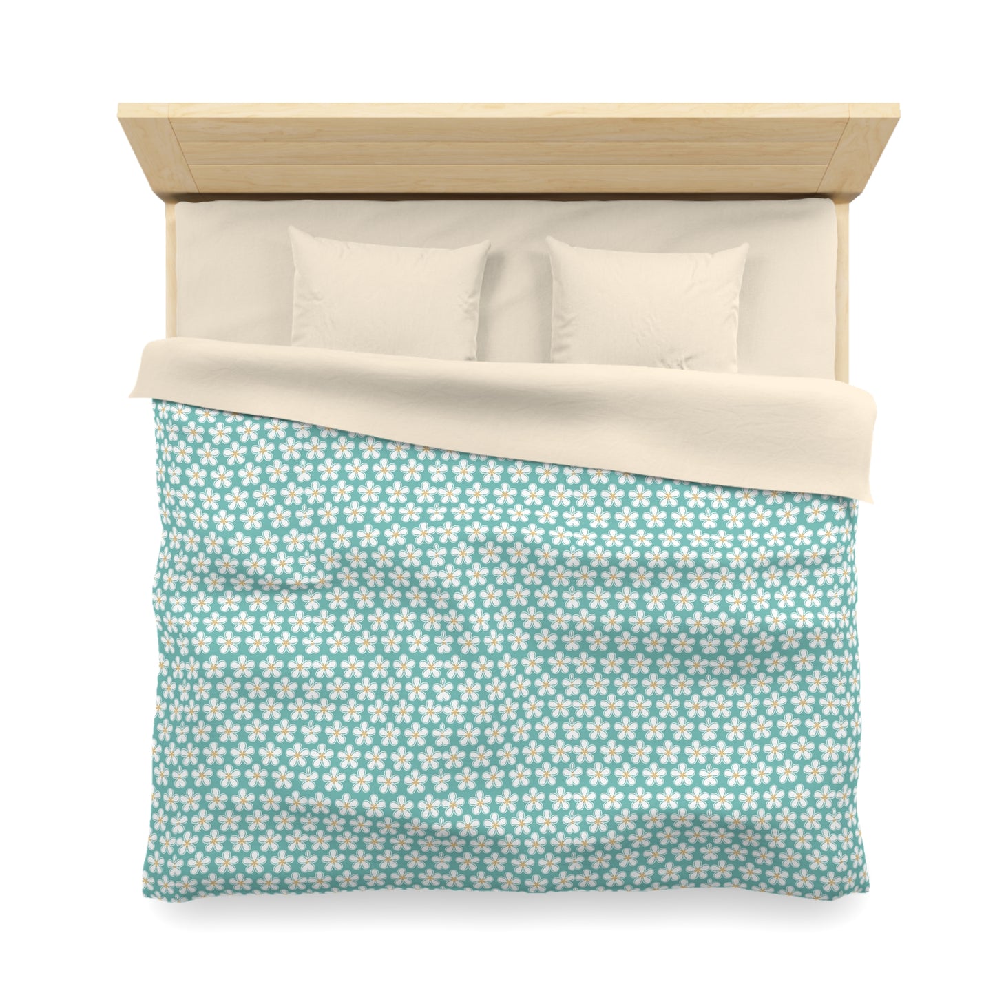 Tealberry Blooms Microfiber Duvet Cover
