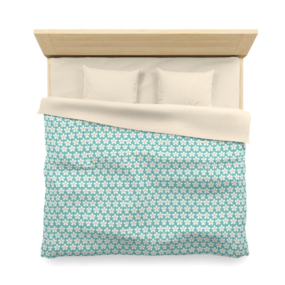 Tealberry Blooms Microfiber Duvet Cover
