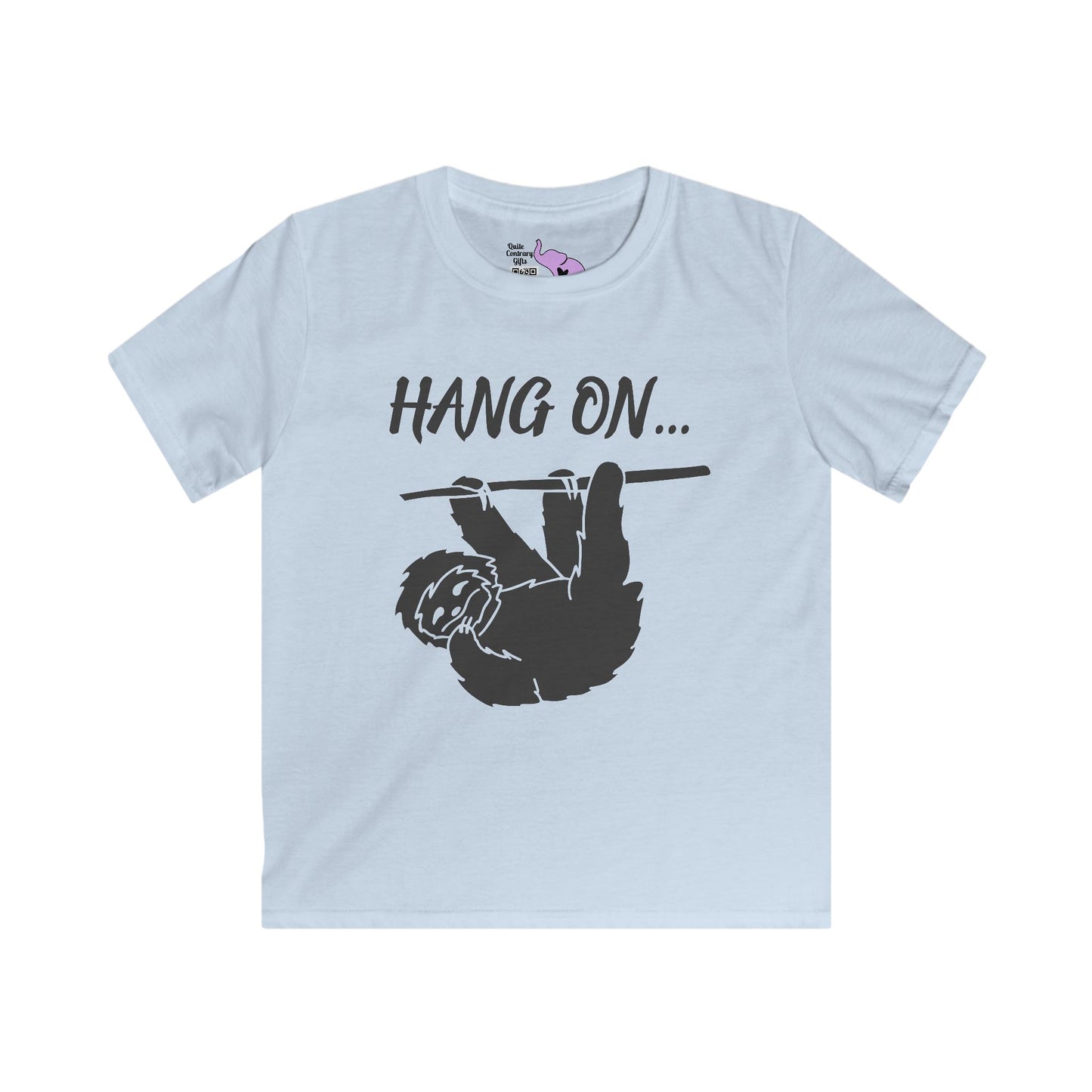 Hang On (Sloth) Kids Softstyle Tee