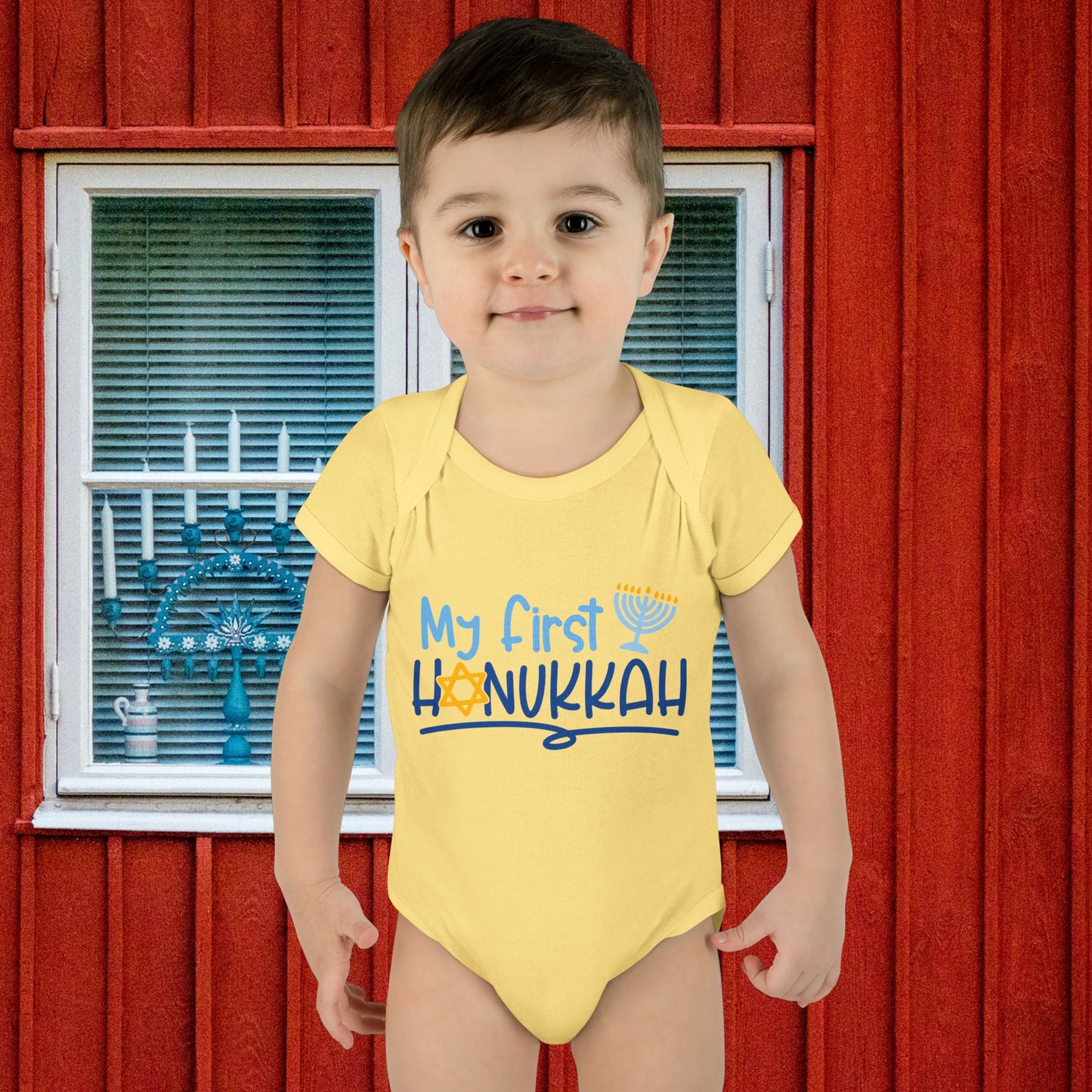My First Hanukkah Infant Baby Rib Bodysuit