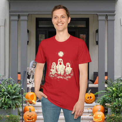 Creepy Ghost Trio Adult T-shirt