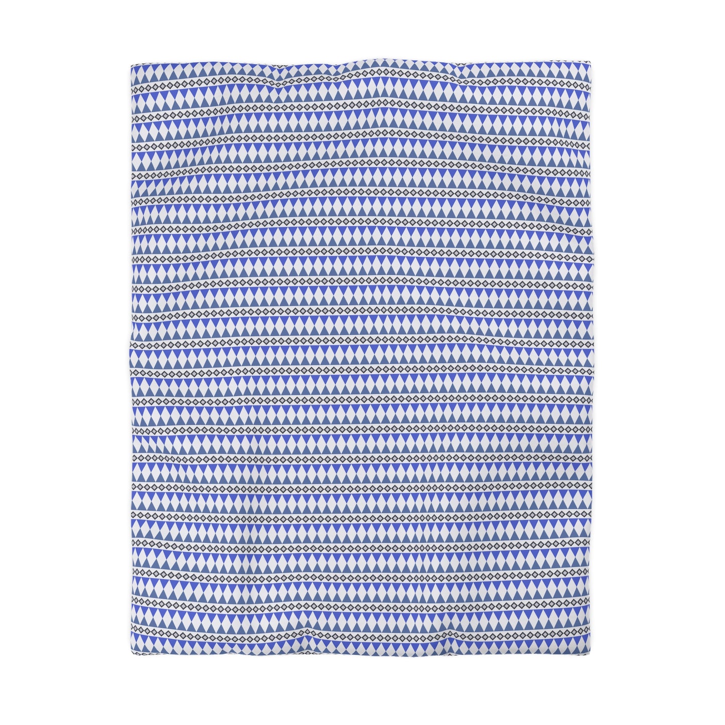 Sapphire Cairn Stripes Microfiber Duvet Cover