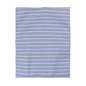 Sapphire Cairn Stripes Microfiber Duvet Cover