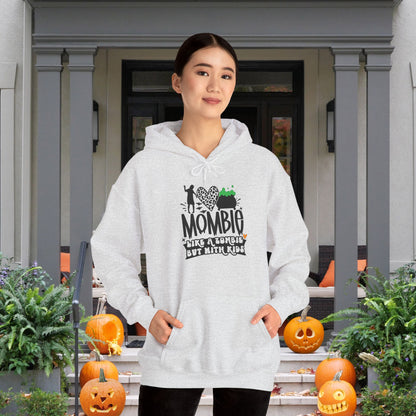 Mombie Like A Zombie But With Kids Heavy Blend™ Hooded Sweatshirt