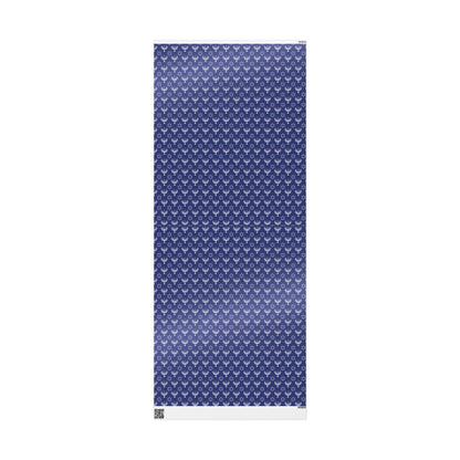 Menorah/Star of David (Blue) Hanukkah Wrapping Paper