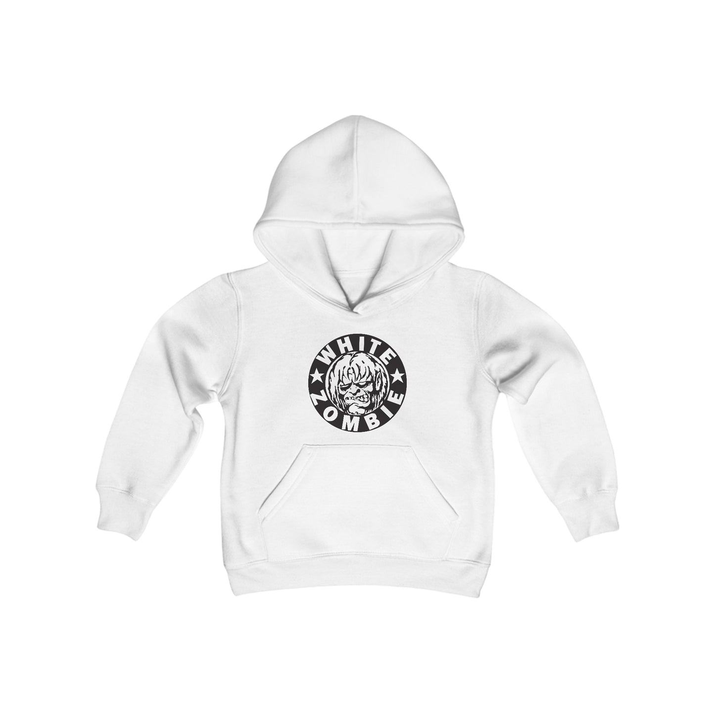 White Zombie Youth Heavy Blend Hooded Sweatshirt